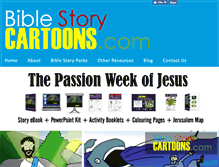 Tablet Screenshot of biblestorycartoons.com